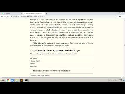 App Dev using Python - Class 12 -  Global and Local Variables, Exception Handling intro