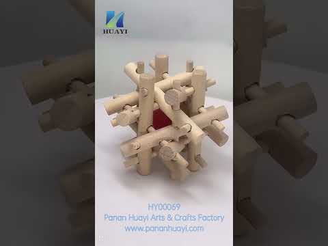 Educational Wood Toys Kongming Lock