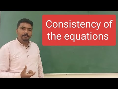 Consistency of the equations