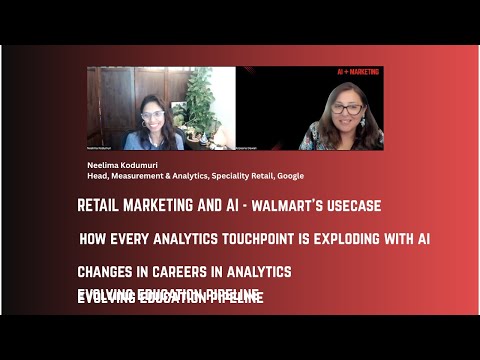 AI talk with Speciality Retail Analytics Head at Google