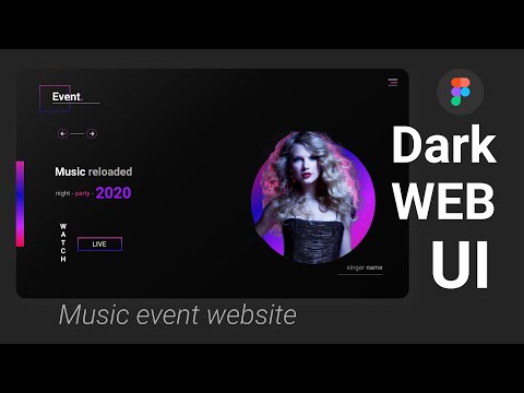 Web ui design - music event website design | codestormx (2020)