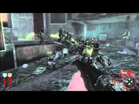 Black Ops Zombies Wall Shot gun Challenge Part 3/9 Kino Solo