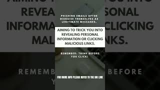 Think before you click! #CyberAware #PhishingAttacks #SecurityAwareness