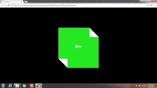 How to Make Corner Folding Effect On Div Tag Tutorial CSS in Hindi