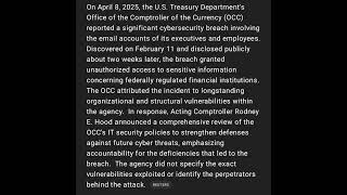 US Treasury Cybersecurity Breach #cloudsecuritypodcast #azuresecurity