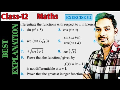 Class_12_maths_chapter-5_Differentiation|Exercise-5.2|Q1 to Q8 #Derivative class12 #exercise5.2