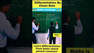 Class 12 Differentiation Continuity & Differentiability | Differentiation by Chain Rule #shorts #fun