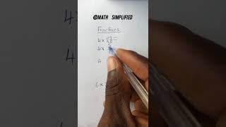 multiplication of whole numbers by fractions 🔥🔥 #mathsimplified #maths #education
