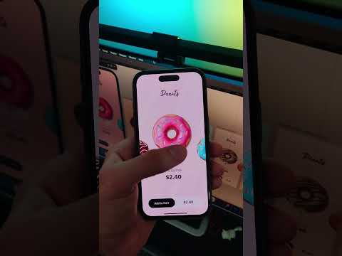 Craving Doughnuts? 🍩 Watch This Fun Slider Prototype made by using Figma!  #shorts #figma #design