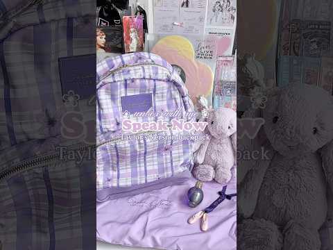 unboxing : Taylor Swift’s Speak Now (TV) 2nd anniversary backpack 💜 #taylorswift #speaknow