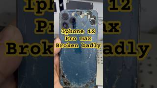 Iphone 12 pro max broken back glass replace #iphone #apple #shortsviral #shorts #shortsviral