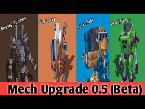 Minecraft Mech Upgrade 0.5 (Beta) Mod Addon Mcpe #minecraft #bedrock #Mcpe