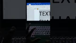 how to add a shadow effect on text in Microsoft word?