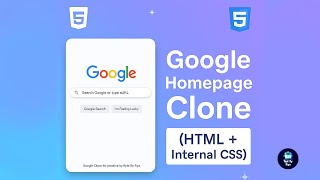How to Build Your Own Google Search Page Clone: HTML & CSS Tutorial. Code With Me