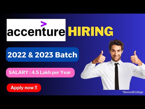 Accenture hiring 2022 and 2023 batch | 4.5 LPA🤩| Accenture Off campus drive | Job opportunity