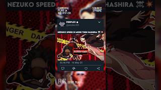 Nezuko Speed Is More Than Hashira☠️🔥 #nezuko#demon slayer#anime