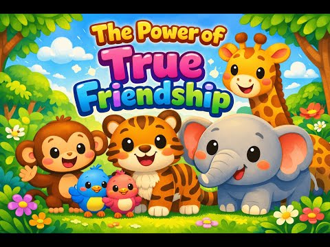 The Power of True Friendship 🐒🦁 | Kids Moral Story in English | Short Bedtime Story