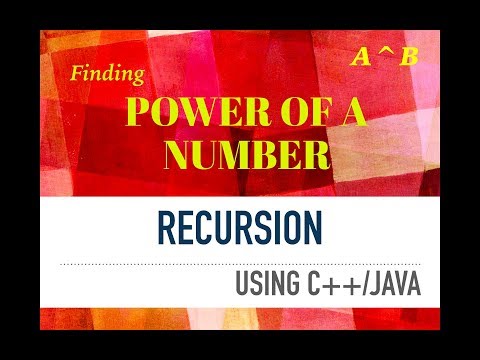 Finding Power Of A Number (explanation in HINDI) Java,C,C++,Python
