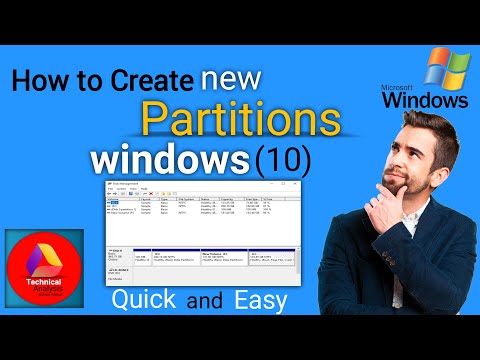 How to create new partition in Windows(10&11)Quick&Easy.Compute phr new partition kesy  bnaty hian.