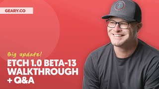ETCH V1 BETA-13 UPDATE: New Command Bar, Massive Mini GUI updates, and more!