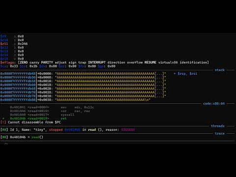 PWN SROP only 2 gadgets