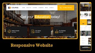 Create a Responsive  Website Using HTML CSS