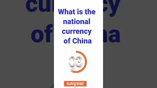 What is the National Currency of china #tallent #general_knowledge #new #enjoy #gk #currency news#