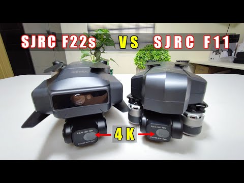 SJRC F22s vs SJRC F11 SHORT VIDEO CAMERA COMPARISON | SUNSET & NIGHT FLIGHT | WIND STABILITY TEST |