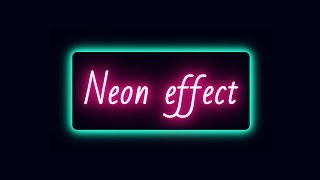Awesome Neon Hover Effect Using HTML and CSS