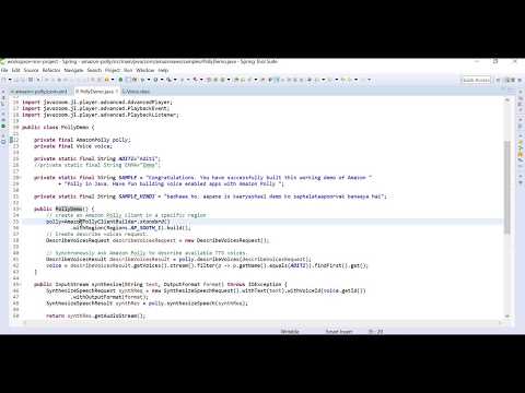 AWS Polly | Get started with Amazon Polly in Java | Text to Speech Conversion
