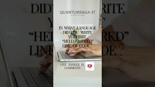 First "Hello World" #ai #techlaughs #artificialintelligence #shorts #viralshort #helloworld