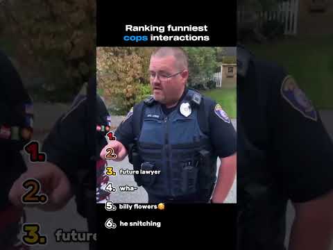 Ranking Funniest Cop Interactions #funnyshorts #ranking #cops #funny