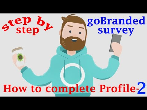 How to complete goBranded survey profile 100% (part 2) || High Survey profile || Easy earning online