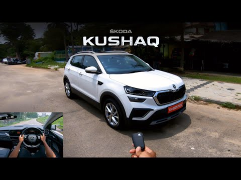 2024 ŠKODA KUSHAQ (1.5 TSI DSG) - POV Test Drive #44 | ENJE