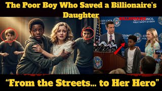 “Unexpected Hero: How a Young Boy Rescued a Billionaire’s Daughter from the Brink.”