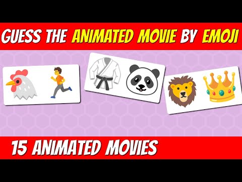 Guess the ANIMATED MOVIE by EMOJI | Emoji cartoon challenge