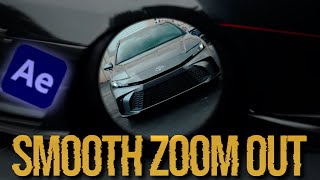 Smooth Car Wheel Zoom-Out Transition in After Effects