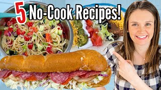 5 Tasty No-Cook Meals You’re MISSING OUT On This Summer | Chill, EASY Recipes | Julia Pacheco