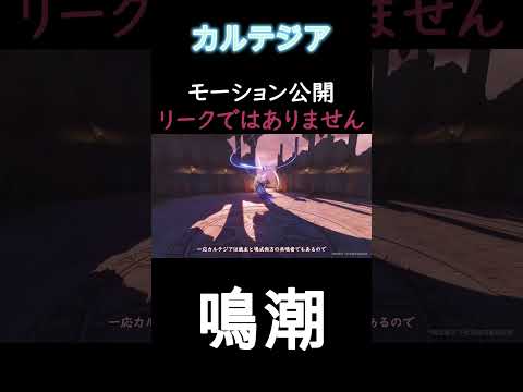 【鳴潮】カルテジアモーション公開 ※リークじゃないよ　#鳴潮#wuwa #カルテジア #wetheringwaves
