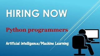 MNC hiring in progress: Python programmers/ full stack developers (AI/ML)
