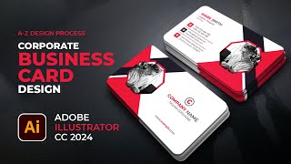 Create Sleek & Modern Business Cards in Adobe Illustrator CC 2024!