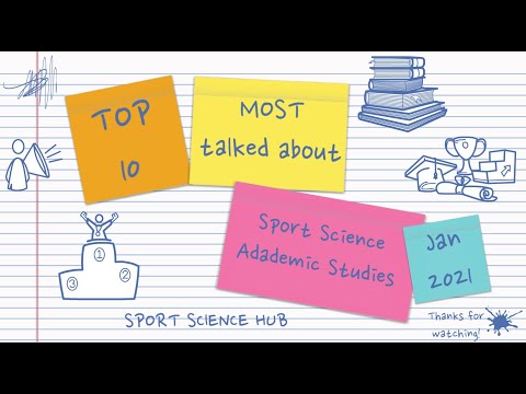 Top 10 MOST talked about Sport Science Academic Studies | January 2021 | Sport Science Hub