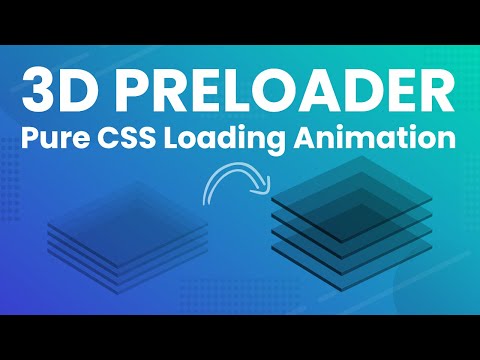 CSS Loading Animation - CSS Preloader with 3D transforms & animations for website | HTML & Pure CSS