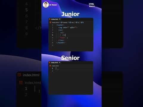HTML Tricks Senior vs Junior Part_5  #coding #programming #htmlcss