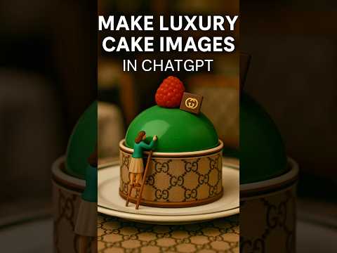 Can ChatGPT Really Make Luxury Cake Images? Watch and See! #shorts #chatgpt #chatgptprompts