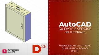 AutoCAD 3D 30-Day Challenge | 3D Modeling Exercise - Day 26