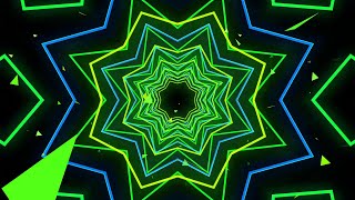 4K Neon Light Kaleida  Motion Background || kaleidoscope Free VJ Loops -Trippy Psychedelic Visuals