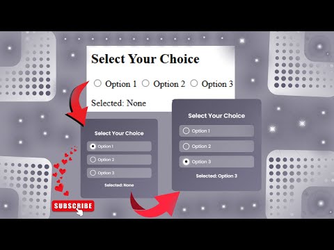 🔥 Modern Glassmorphism Radio Button UI | Stunning Hover Effects with HTML, CSS & JavaScript