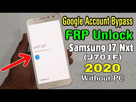 Samsung Galaxy J7 Nxt SM-J701F Frp Bypass/Google Account Unlock No Pin Lock Sim No TalkBack
