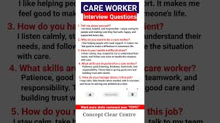 Top 5 Care Worker Job Interview Questions and Answers to Ace Your Dream Job